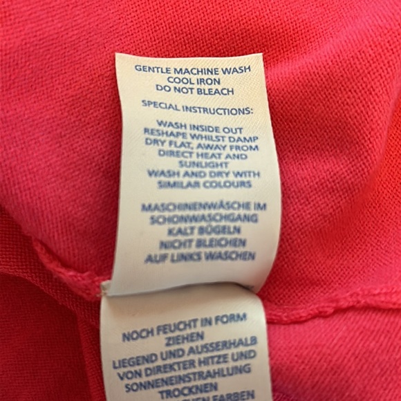 Boden Eldon berry sorbet cotton blend 6 cropped 3/4 sleeve button up cardigan - Picture 14 of 15